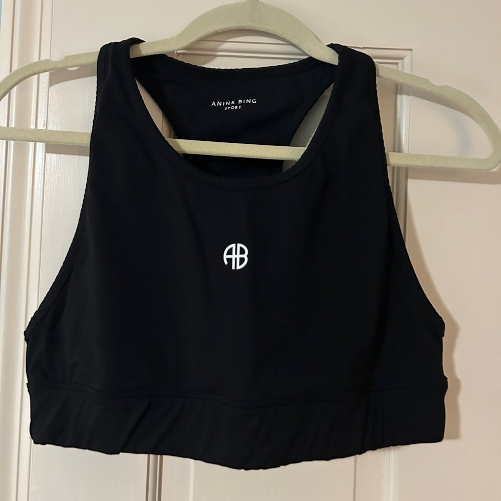 Anine Bing Black Sports Top
